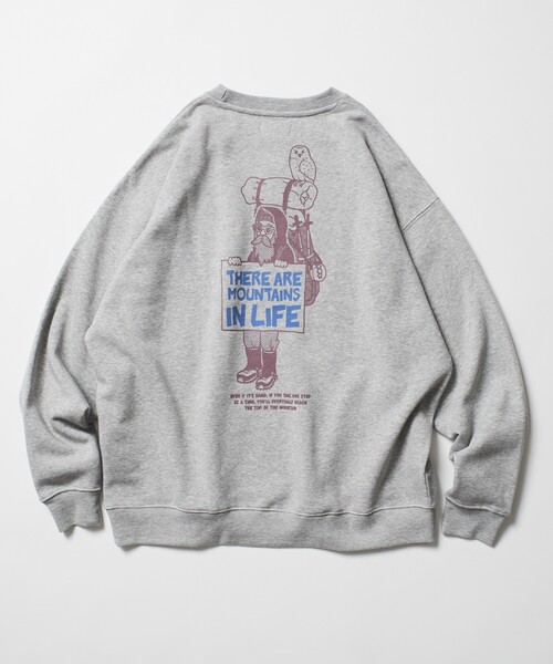 LUCKY STRIKE バックプリント スウェットシャツ グレー FREAK'S STORE（フリークスストア） トレーナー スウェット 限定展開