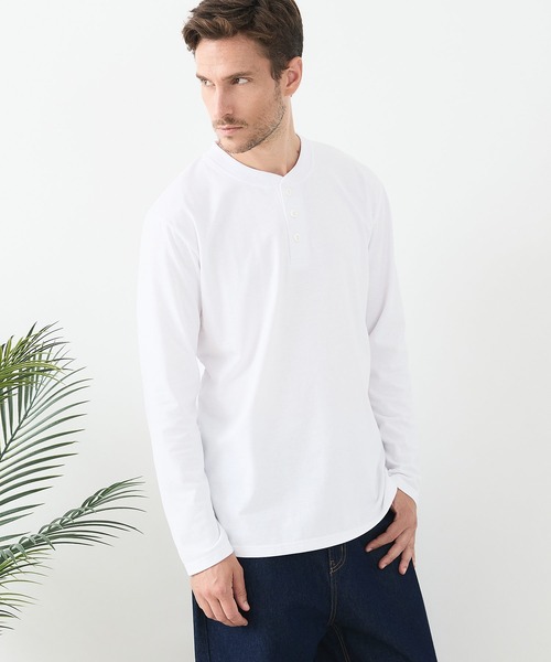 ZERO STAIN 切り替え ロンT 汗染みの目立たない Tシャツ 撥水 防汚 UVカット 紫外線対策 ユニセックス main image 0
