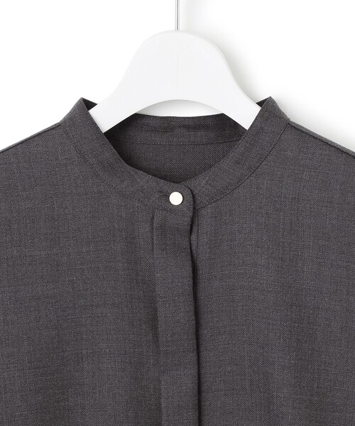 ブラウス シャツ 「洗える」TWビエラ イレギュラーヘム レディース