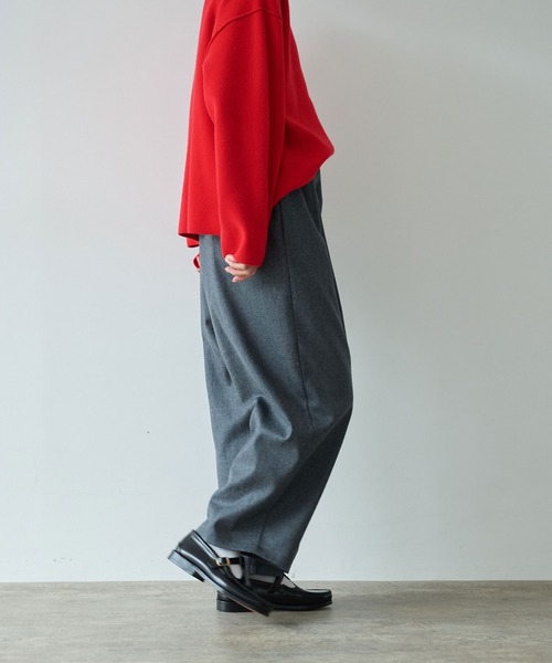 yuni パンツ washable wool gum tack パンツ レディース : ZOZOTOWN