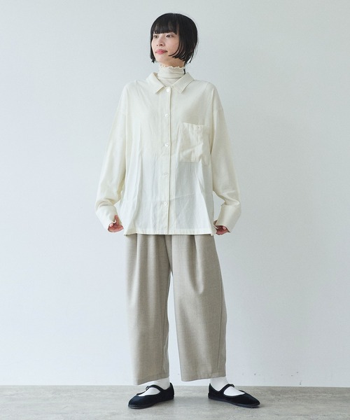 yuni パンツ washable wool gum tack パンツ レディース : ZOZOTOWN