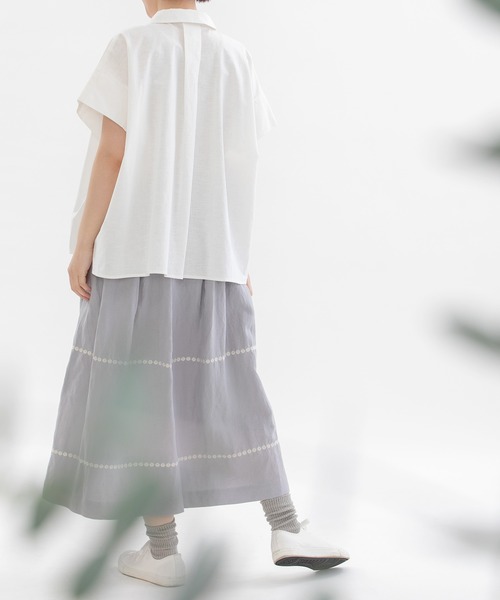 「nop de nod」 半袖シャツ 3 ブラック レディース_画像9