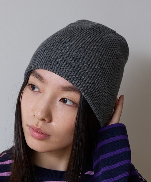 NOMINE（ノミネ） ニット帽 ニットキャップ 「NOMINE」コットン