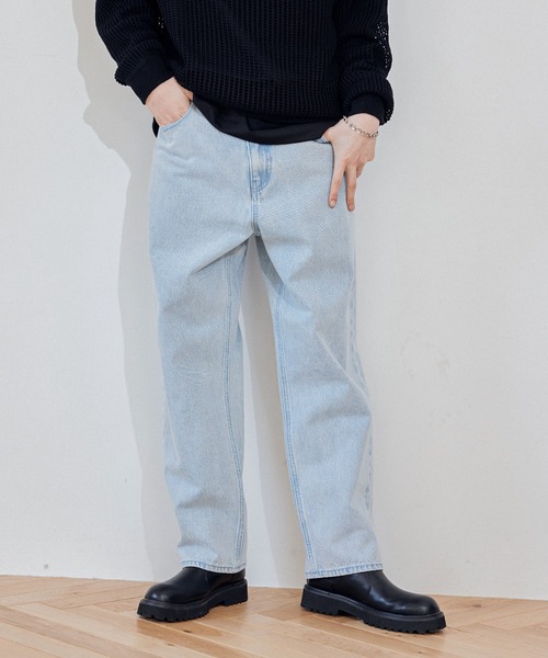 JUNRED（ジュンレッド） デニムパンツ L ライトグレー メンズ