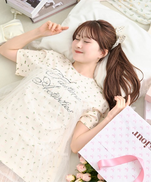 apres jour by あかちゃす」 半袖ワンピース X-LARGE ブラック