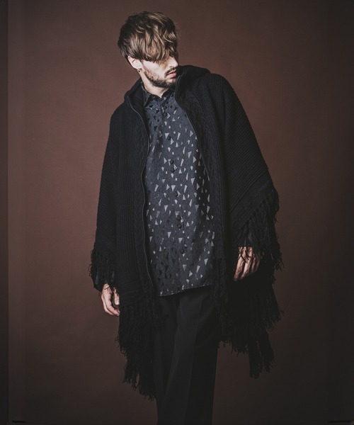 NO ID.（ノーアイディー） ポンチョ ONE SIZE グレー メンズ