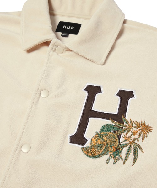 「HUF」 半袖シャツ LARGE ナチュラル メンズ_画像2
