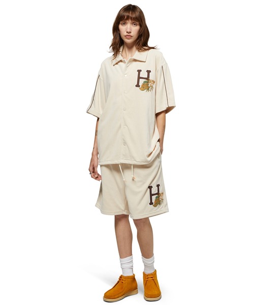 「HUF」 半袖シャツ LARGE ナチュラル メンズ_画像5