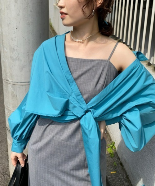 「FRAY I.D」 キャミソールワンピース 0 ブラウン レディース_画像7