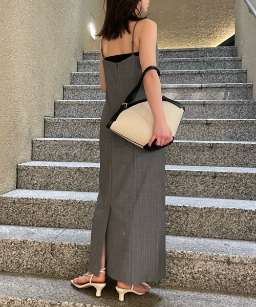 「FRAY I.D」 キャミソールワンピース 0 ブラウン レディース_画像10