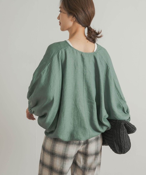 「URBAN RESEARCH DOORS」 7分袖ブラウス MEDIUM ブラック レディース_画像5