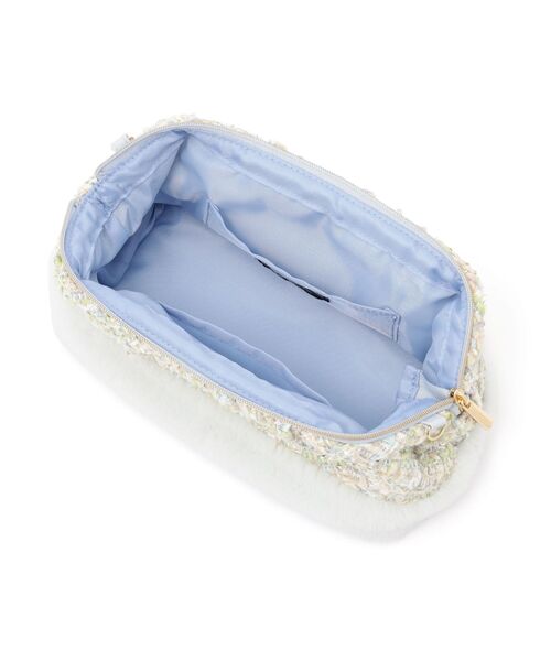 Francfranc（フランフラン） ポーチ ツイードファー ワイヤーポーチ