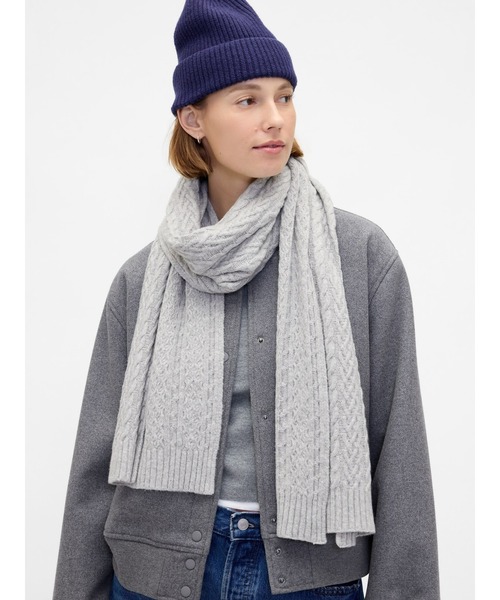GAP（ギャップ） マフラー CashSoft カシミヤタッチ ケーブルニット