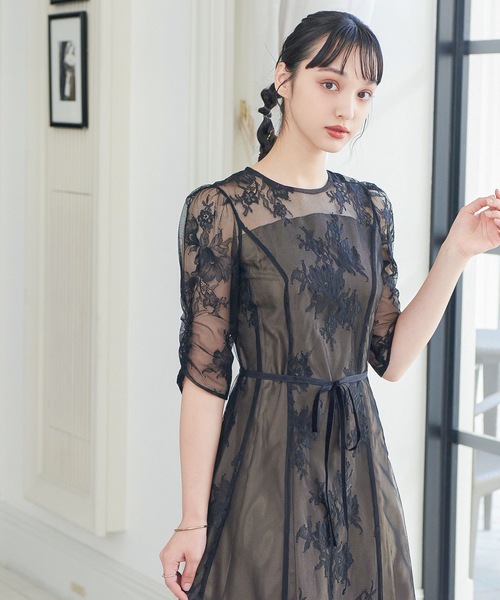 「niana」 半袖ワンピース M グリーン レディースの画像