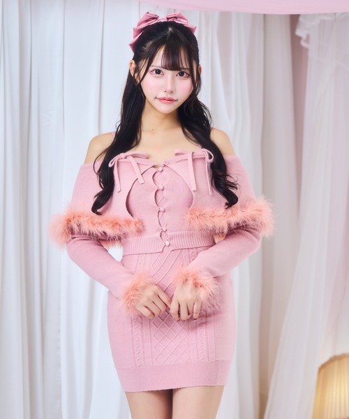 ReAmour ワンピース オフショルニットワンピ : ZOZOTOWN Yahoo!店