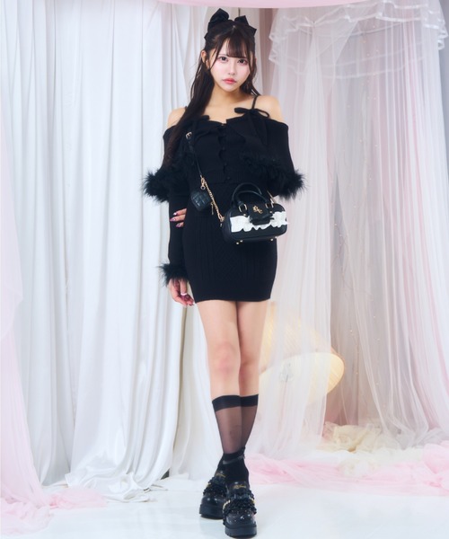 ReAmour ワンピース オフショルニットワンピ : ZOZOTOWN Yahoo!店