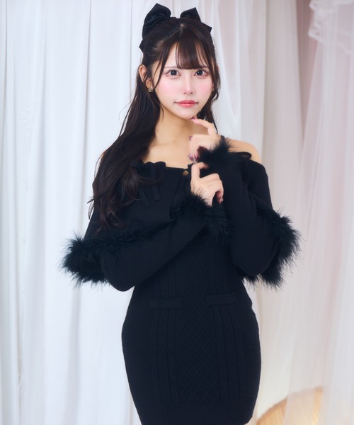 ワンピース ReAmour ReAmour ワンピース ワンショルトレーナーワンピ