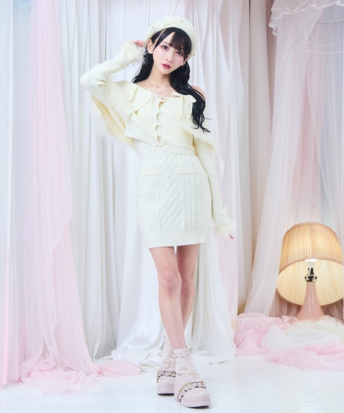 ReAmour ワンピース オフショルニットワンピ : ZOZOTOWN Yahoo!店