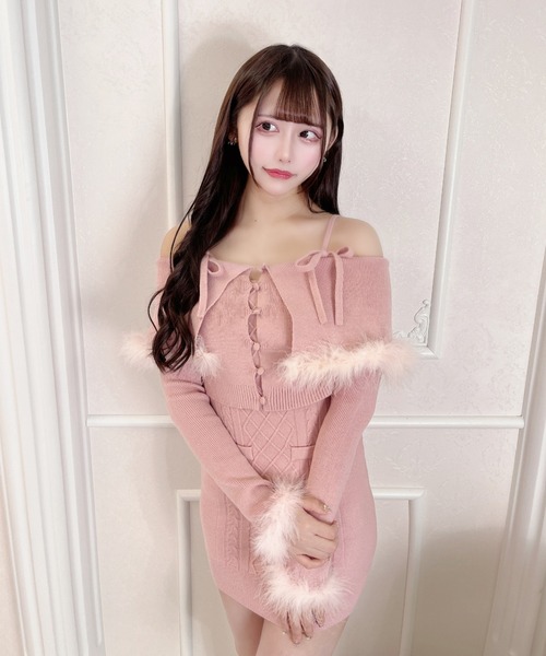 ReAmour ワンピース オフショルニットワンピ : ZOZOTOWN Yahoo!店