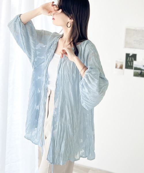 「classicalelf」 長袖ブラウス MEDIUM グレイッシュベージュ レディース_画像3