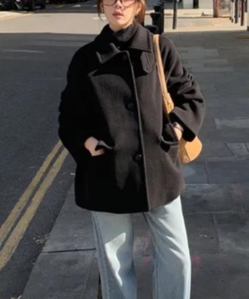 ダッフルコート コート ダッフルコート「韓国ファッション