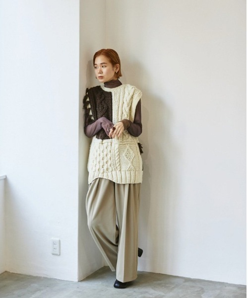 TODAYFUL 「TODAYFUL」 ニットベスト FREE キナリ レディース