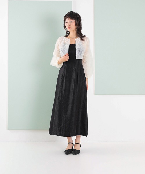 Kana ドレス 「kaene別注企画」チュールエンブロイダリーボレロ 光沢