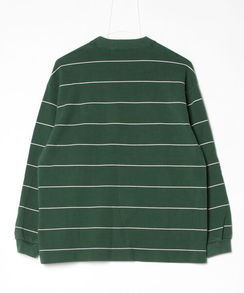 「PHEENY」 ボーダー柄長袖カットソー FREE グリーン レディース_画像2