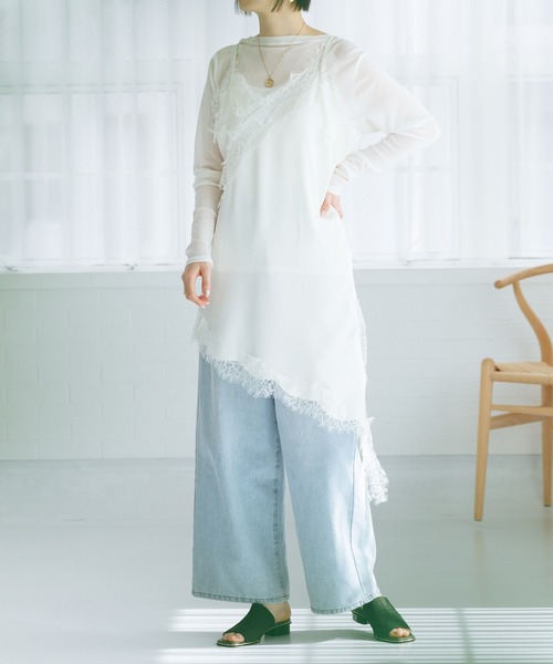 サンダル 「HIMIKO」「撥水」ローヒールストレッチミュール/661216 レディースの画像