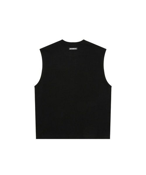 「AAPE BY A BATHING APE」 ノースリーブトップス X-LARGE ブラック メンズ_画像7
