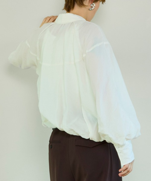 MAISON SPECIAL（メゾンスペシャル） ブラウス シャツ Balloon Zip