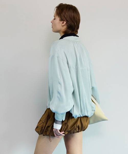maisonバルーンミドリフブラウス MAISON SPECIAL（メゾンスペシャル） ブラウス シャツ Balloon Zip