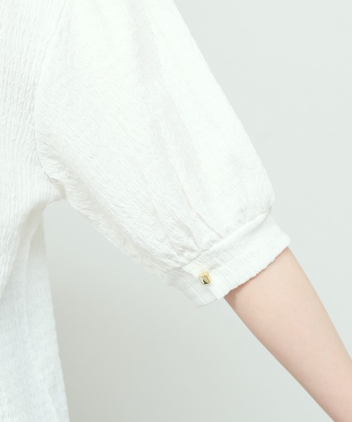「natural couture」 半袖カットソー FREE オフホワイト レディース_画像4