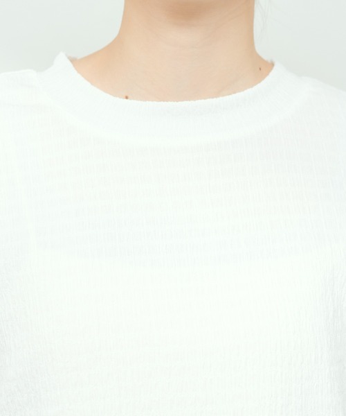 「natural couture」 半袖カットソー FREE オフホワイト レディース_画像6