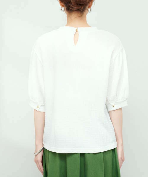 「natural couture」 半袖カットソー FREE オフホワイト レディース_画像8