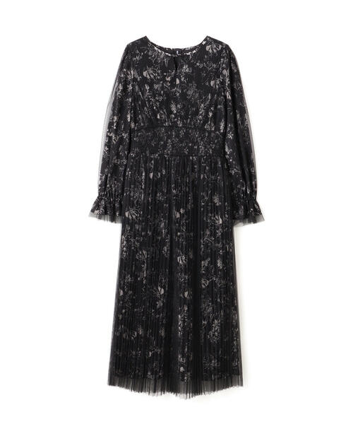 「NATURAL BEAUTY BASIC」 長袖ワンピース MEDIUM ブラック系その他 レディース_画像2