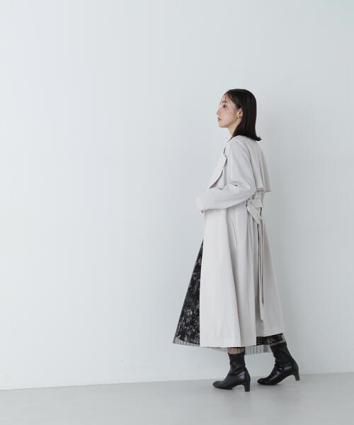 「NATURAL BEAUTY BASIC」 長袖ワンピース MEDIUM ブラック系その他 レディース_画像8