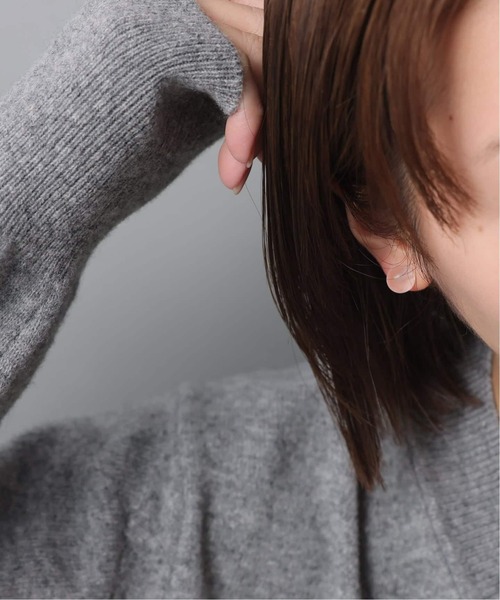 Lilas ピアス ラウンド*キューブカラーストーンピアス K10（両耳