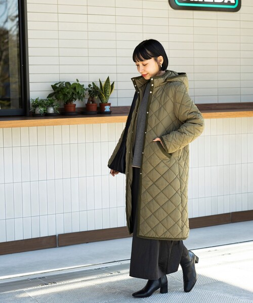 BEAMS HEART（ビームス ハート） コート MEDIUM オリーブ レディース