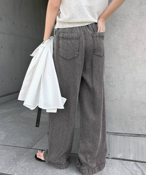 Freesia ワイドパンツ ジーンズ デニム デニムパンツ テンセルデニム