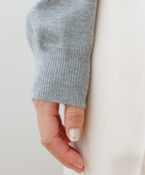 「flower」 ニットカーディガン FREE ブラック レディース_画像9