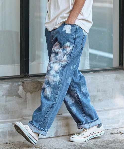 メンズファッション 「CAMBIO」 デニムパンツ L ライトインディゴ