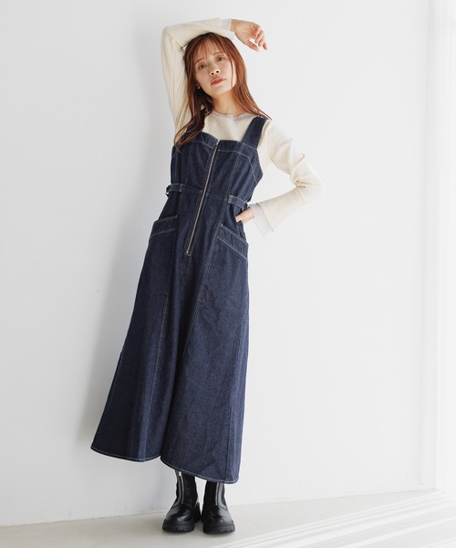 「mysty woman」 長袖ニット FREE ベージュ レディース_画像3