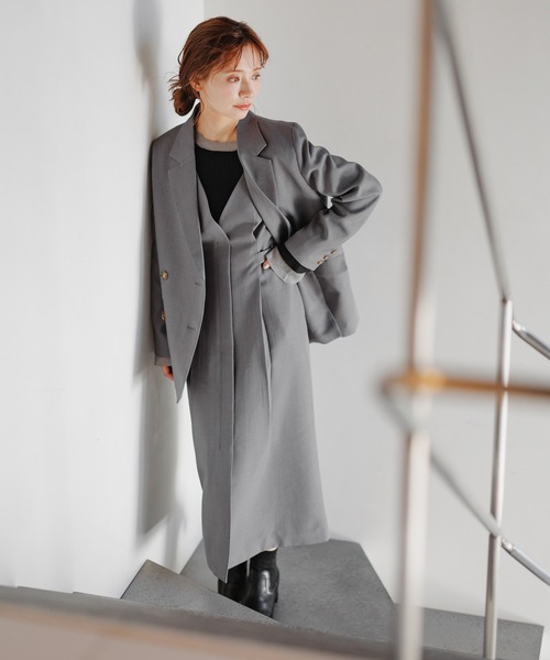 「mysty woman」 長袖ニット FREE ベージュ レディース_画像4