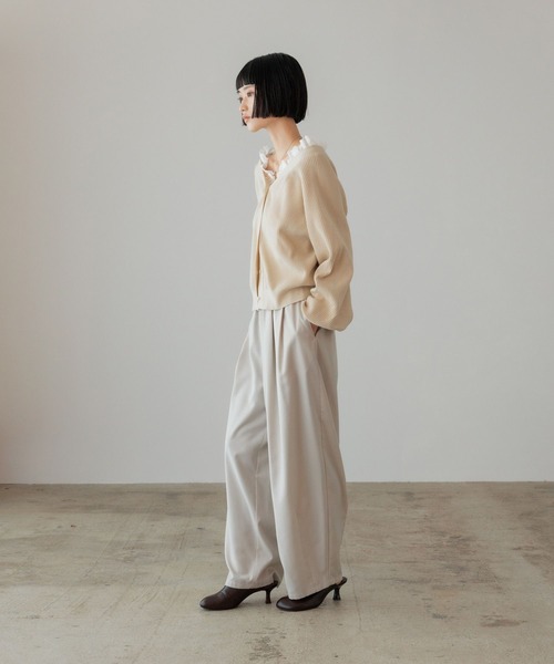 ローリーズファーム　レースドッキングVカーディガン LOWRYS FARM｜レースドッキングVカーディガン | Rakuten Fashion(楽天