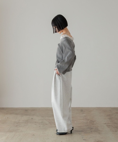 【試着のみタグ付き】ローリーズファーム　レースドッキングVカーディガン LOWRYS FARM｜レースドッキングVカーディガン | Rakuten Fashion(楽天