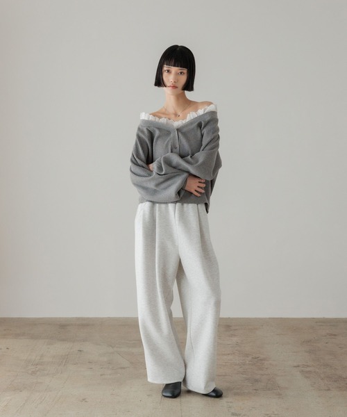 【試着のみタグ付き】ローリーズファーム　レースドッキングVカーディガン LOWRYS FARM｜レースドッキングVカーディガン | Rakuten Fashion(楽天