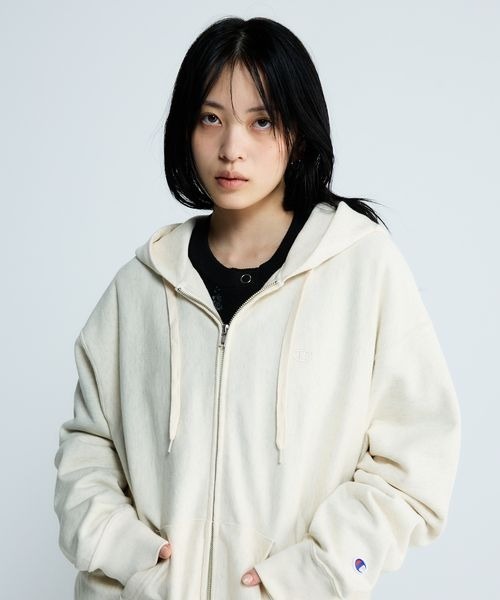 【Champion別注】リバースウィーブZIPパーカー　ジーナシス　新品未使用 JEANASIS（ジーナシス） パーカー 「Champion別注」リバースウィーブ