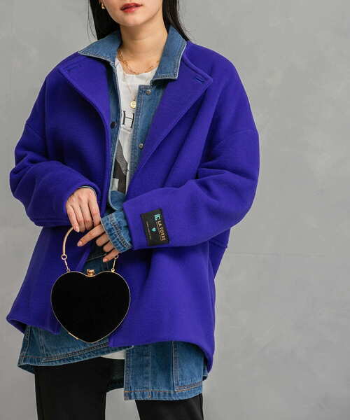 「URBAN RESEARCH ROSSO WOMEN」 ノーカラージャケット FREE ブルー レディース