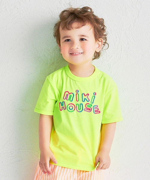MIKI HOUSE（ミキハウス） tシャツ 「WEB限定」ネオンカラー半袖T